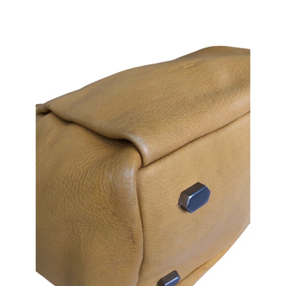 LIEBESKIND Berlin Mustard Leather Shoulder Hobo Bag Large With Shoulder Strap - Picture 13 of 16